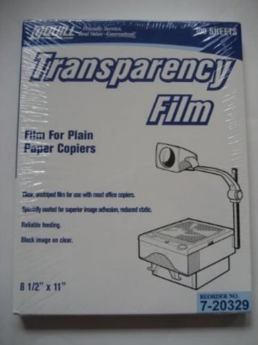 NEW Quill Transparency Film for Plain Paper Copiers