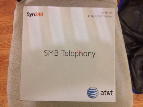Brand new! $200.00 retail at&amp;t syn248 sb35025 entry level deskset for sale