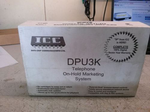 NEW Info-Chip Communications DPU3K Telephone On-Hold Marketing System