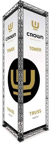 CROWN Truss 5,2m Turm / Tower + Druck - faltbar - Schwarz - werkzeuglose Montage