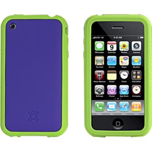 Imation Extreme Mac Tuffwrap Accent Purple Green for Apple iPhone 3GS BG5Q