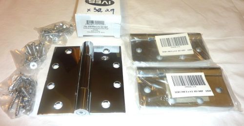3 Ives 3CB1HW 5&#034; x 4.5&#034; 651/US26 NRP Heavy Weight Mortise Hinges BRIGHT CHROME