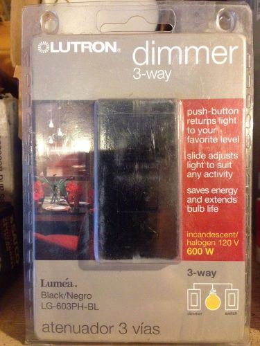 Lutron Dimmer 3 Way In Black