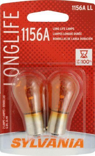 Sylvania 1156A LL Long Life Miniature Lamp (Amber)  (Pack of 2)