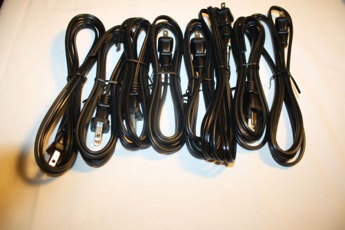 Lamp Cord-5 1/2&#034; volex cord - 2 wire - 7 AMP-125 Volt, 18 Guage SPT *Lot of 8*