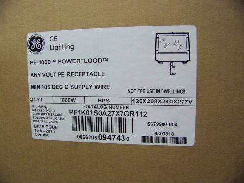 GE Lighting PF-1000 Powerflood Any Volt PE Receptacle Min 105 Deg C Supply Wire