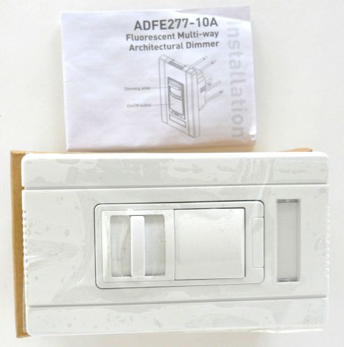 WattStopper Fluorescent Architectural Dimmer ADFE 277-10A-W ADFE277-10 amp-White