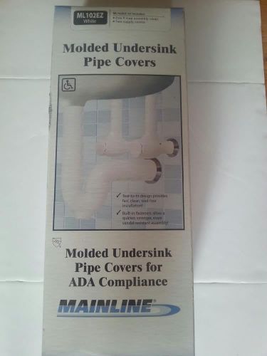 MAINLINE  UNDERSINK PIPING PIPE COVERS - WHITE ML102EZ