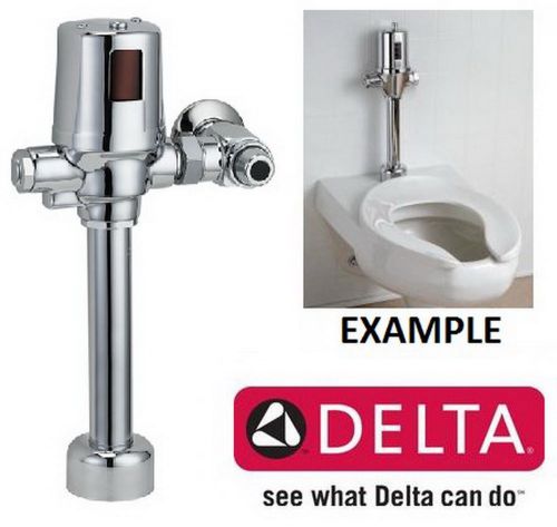 NEW - Delta TECK Sensor Exposed Water Closet Flush Valve, 1-1/2&#034; - 81T201BTA