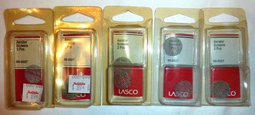 Lot of 5 Lasco 09-2027 Two Piece Screen Metal Faucet Aerator Two per Pkg NEW
