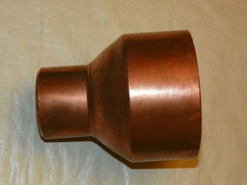 Extra heavy duty copper reducing coupling sweat fitting 4&#034; x 2&#034; for sale
