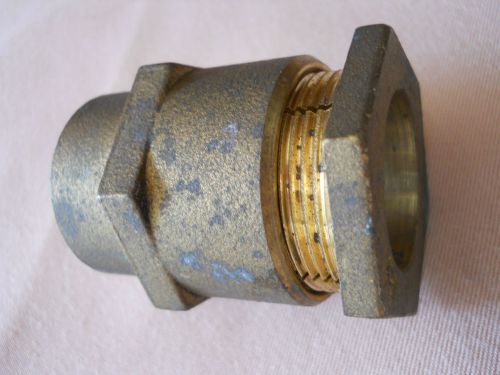 NEW 1&#034; Brass Female Compression Straight Service Water Line Coupling