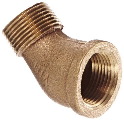 Anderson metals 38124 red brass pipe fitting, 45 degree street elbow, 3/4&#034; new for sale