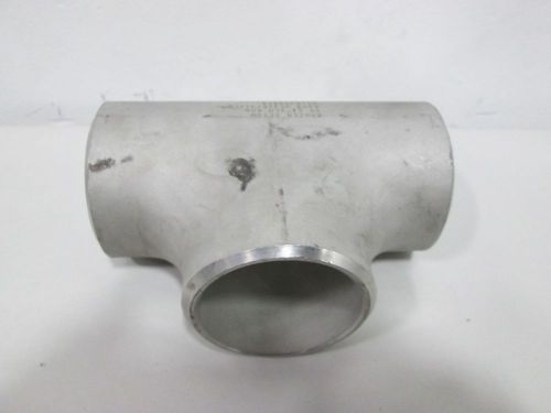 NEW KANZEN 6354614 9711 A403 6IN LONG STAINLESS 2-1/2IN TEE PIPE FITTING D324951
