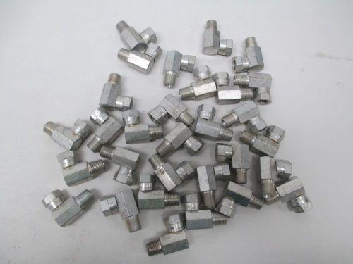 LOT 30 NEW 90 DEGREE ELBOW 1/4IN NPT PIPE COUPLER FITTING D295042