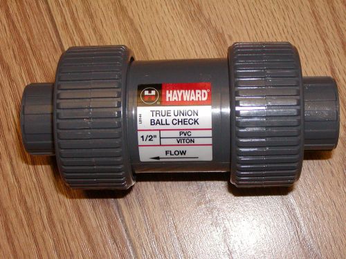 Hayward  pvc true union ball check valve, socket 1/2&#034;, female sxs for sale