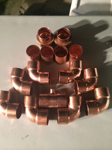 2&#034; copper fittings (sweat) for sale