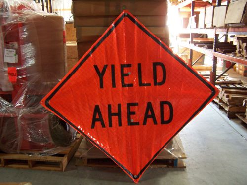 Reflective &#034;yield ahead&#034; sign 48&#034; x 48&#034; 250-01 for sale