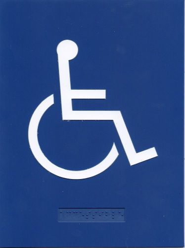 ADA BRAILLE WHEELCHAIR 6 X 8  #P104