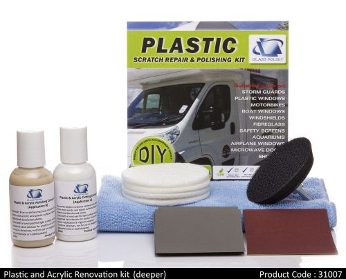 Plastic &amp; Acrylic Restoration Kit -used with drill for heavy damage and haziness