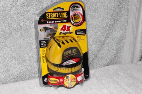 New in Package Strait-Line Laser Level 120 4X Brighter Plumb, Any Angle