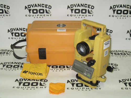 Topcon dt-209 9&#034; optical digital theodolite w carrying case &amp; accessories dt-200 for sale