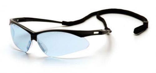 Pyramex pmxtreme sports work glasses polycarbonate infinity blue lens w/lanyard for sale