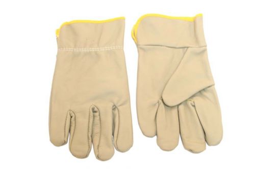 Grey Color Cow Hide Leather Multi-Purpose Working Gloves Heavy Duty