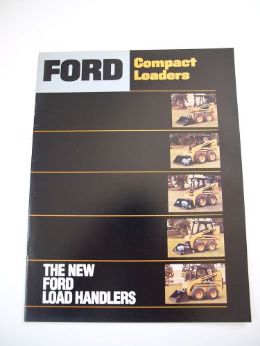 Ford CL-25/35/45/55/65 Compact Loader Skid-Steer Color Brochure 16 pg. MINT &#039;83