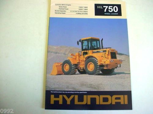 Hyundai HL750 Wheel Loader Brochure