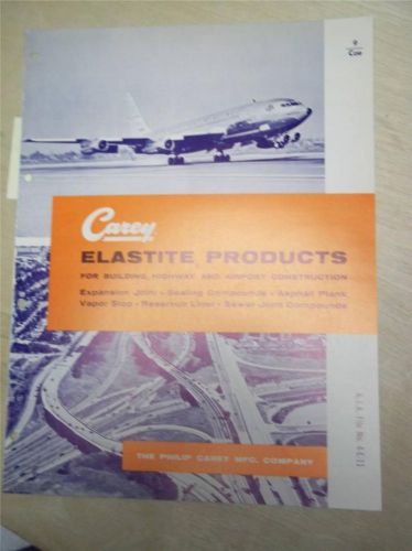 Philip Carey Mfg Co Catalog~Elastite~Sewertite Compound Asbestos~1961