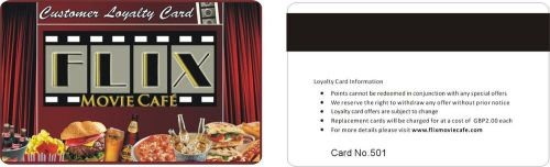 500pcs full color custom  plastic pvc cards,loyalty cards with hico magstrip for sale