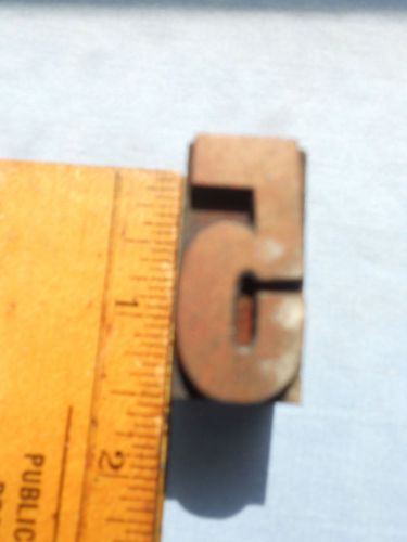 1 5/16&#034; x 5/8&#034; Wood Type Letterpress Printing Block Vintage ----- Number 5