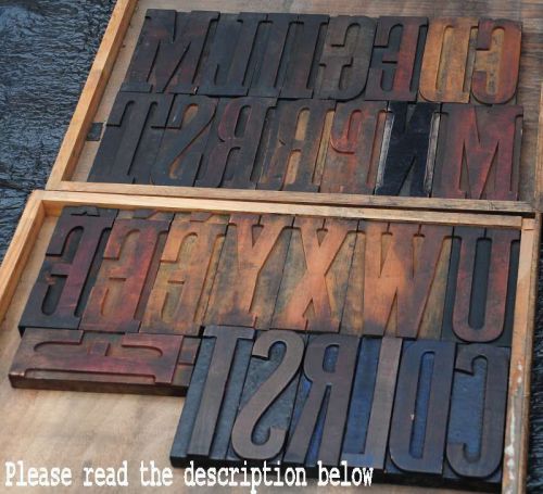 Giant Wood Type character - You Choose &#034;your&#034; letter - Letterpress wooden ABC