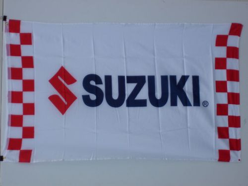 Suzuki Motors Checkered Flag 3 ft x 5 ft Indoor Outdoor Auto Banner