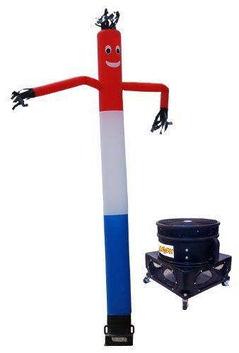 Air Dancer USA Red White and Blue Sky Dancer Inflatable Dancing Tube Man New
