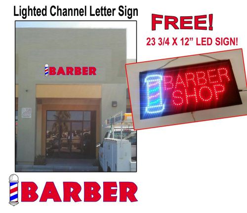 BARBER CHANNEL LETTERS