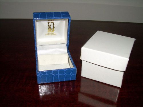 Earring Leatherette Gift Boxes in Blue