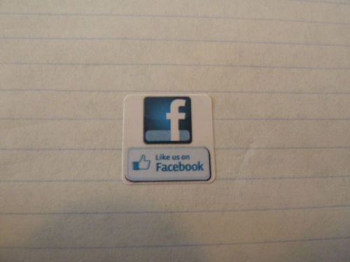 Free like us on f ace book 1.5&#034; x 1.5&#034; labels stickers just pay for envelope!!! for sale