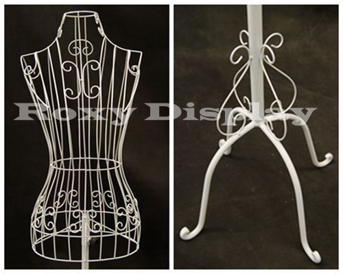 Female metal wire form with antique metal base #ty-xy2302w for sale