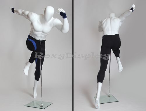 Male Fiberglass EggHead Mannequin Dress From Display #MZ-PB3