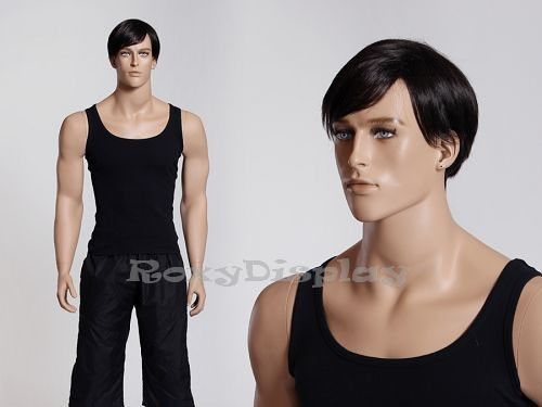 Fiberglass realistic male mannequin dress form display #mz-ed for sale