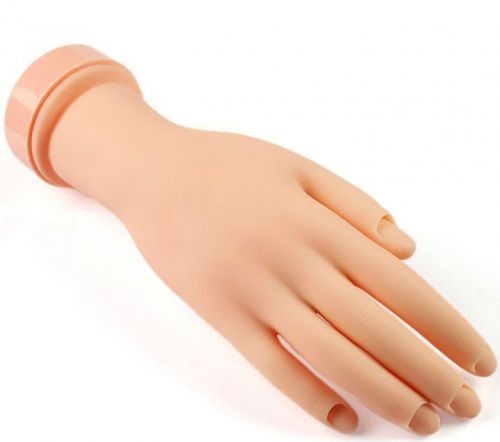 Women&#039;s PVC Nail Tip Stick Practise Manicure Bendable Pose Soft Fake Hand Dummy