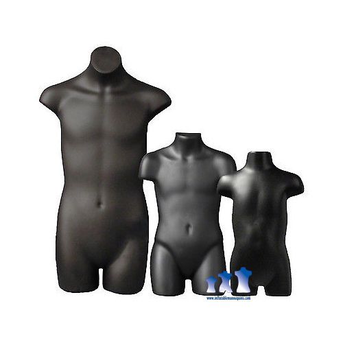 Male Youth Package - Teenage Boy, Child, and Toddler 3/4 Forms, Black