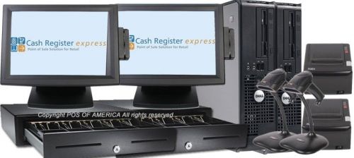 pcAmerica CRE Cash Register Express 2 POS Retail Supermarket Stations NEW