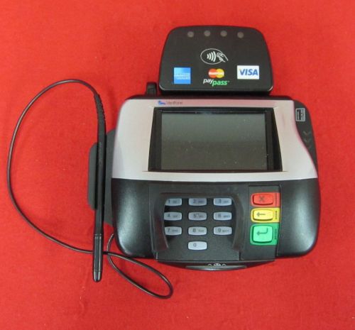 VeriFone MX860 Credit Card Reader Machine Terminal W/Signature &amp; Pay Pass #O6