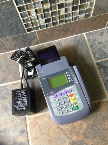Verifone omni 3300 credit bank card terminal merchant service machine power cord for sale