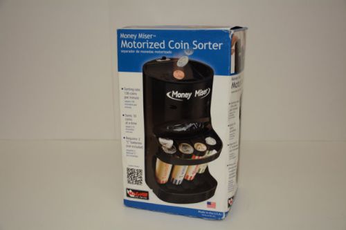 Money Miser Motorized COIN SORTER Wrap Bank Magnif - Includes Set of Wrappers