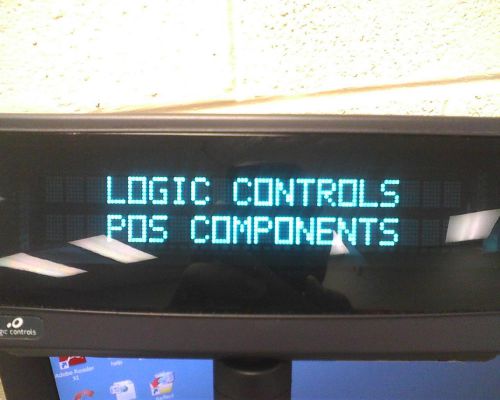 Logic Controls LD9900UP-GY-Pole Display  USB Logic+opos
