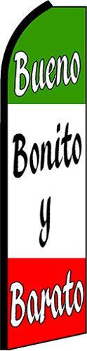 BUENO BONITO y BARATO Swooper Flag